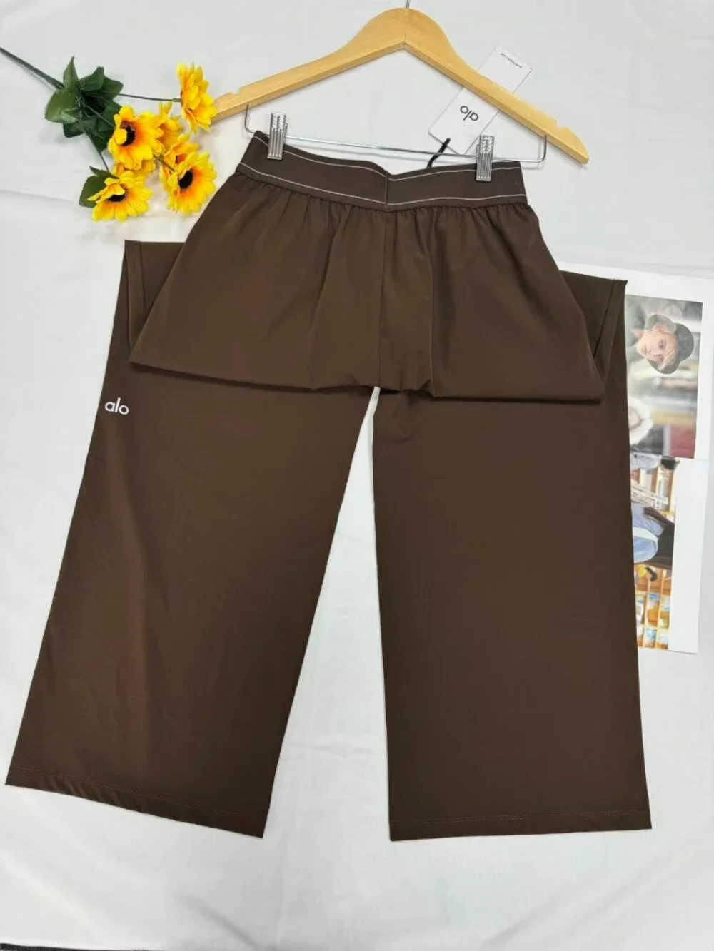 🍂 NWT ALO Yoga Suit Up Trouser Espresso 🤎 Fall Street Style Pants (Regular)